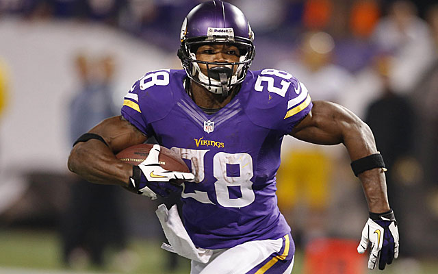 Adrian Peterson is the only NFL running back whose contract averages more than $10M.  (USATSI)