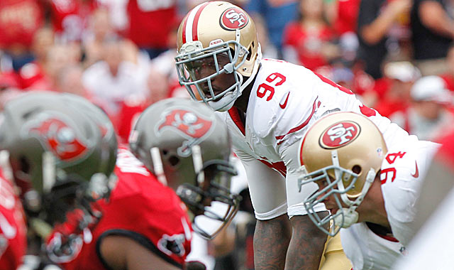 Perhaps super talent Aldon Smith has been too much trouble to keep for the Niners.  (USATSI)