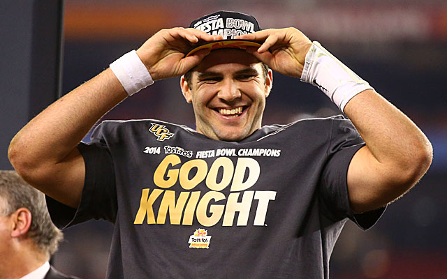 Whose hat will Blake Bortles be putting on at the draft? Maybe the Texans', but not at No. 1.  (USATSI)
