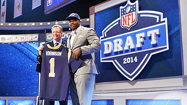 Big-time tackle Greg Robinson is only the first piece of the Rams' huge draft score. (USATSI)