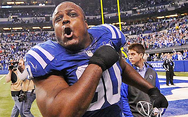 Cory Redding is a vital cog to the Colts' run defense.  (USATSI)