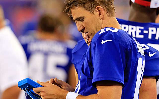 It's so 2013 now that tablets have invaded NFL sidelines.(USATSI)