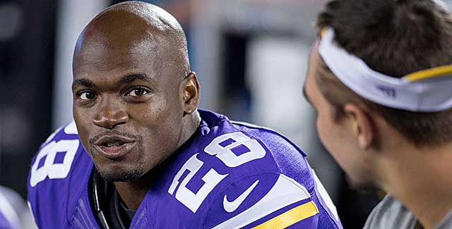The Exempt List allows Adrian Peterson to get paid while dealing with legal issues. (USATSI)