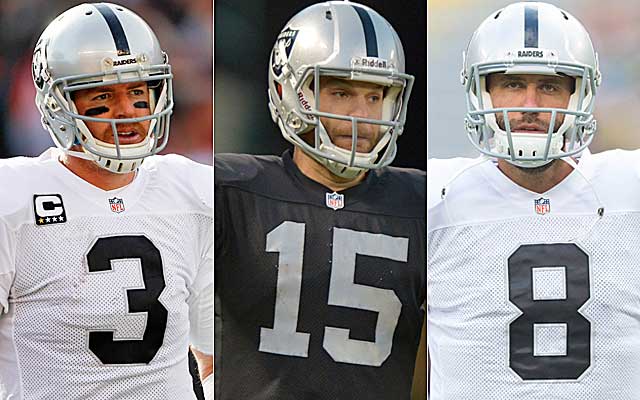 Remember these guys? McKenzie has repeatedly missed on finding a franchise QB while in Oakland. (USATSI)