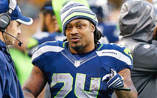 Marshawn Lynch turns into a beast in the postseason, with eight career games of more than 130 yards. (USATSI)