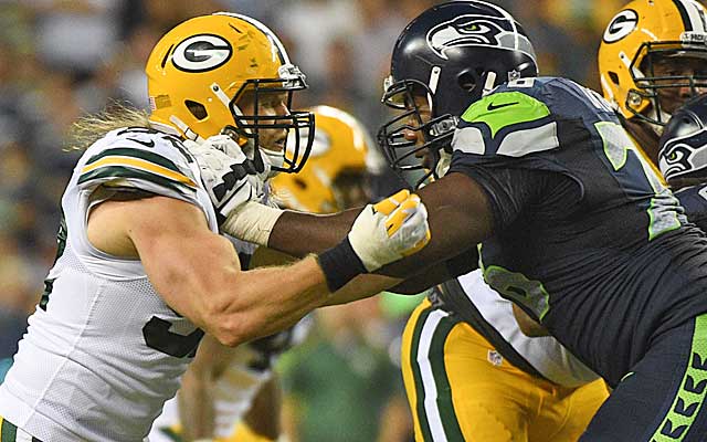 Can Clay Matthews get some pressure on Russell Wilson against the Seahawks? (USATSI)
