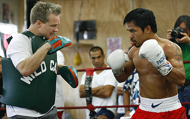 Manny Pacquiao has started his sparring sessions with trainer Freddie Roach. (Top Rank, Inc.)