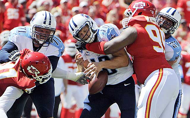 Jake Locker never turned into the franchise QB that the Titans hoped he'd be.  (Getty Images)