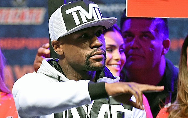Floyd Mayweather is two wins shy of Rocky Marciano's 49-0 record.  (Getty Images)