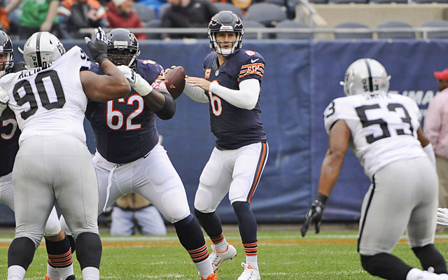 Jay Cutler came through Sunday to lead the Bears to their first victory of the season. (USATSI)