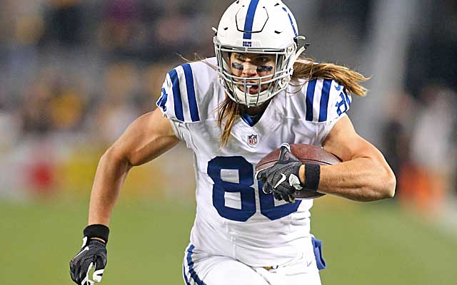 Coby Fleener takes issue with the perception that he's soft. (USATSI)