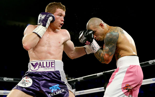 Canelo Alvarez looked like the more dominant fighter on Saturday night. (Getty Images)