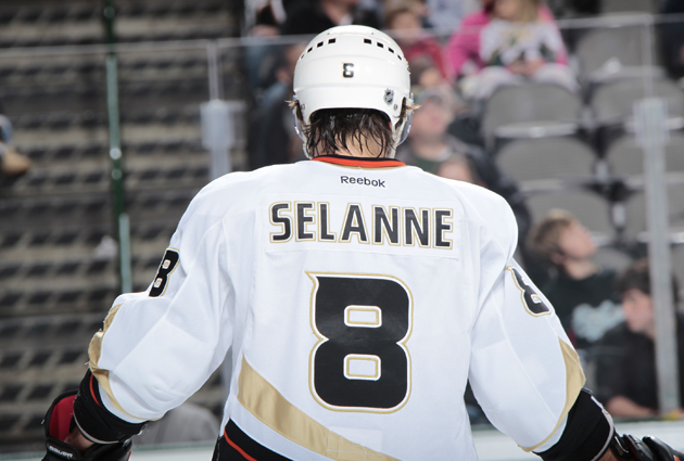 selanne ducks jersey