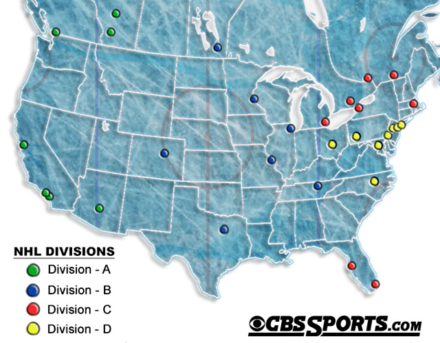 The geography of the NHL realignment
